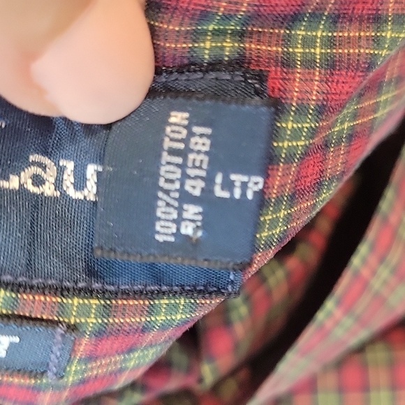 Ralph Lauren Custom Fit Red Green Plaid Button Down Shirt - Picture 7 of 7